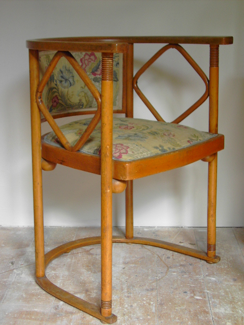 Jugendstil Stuhl Hoffmann Fledermaus Sessel