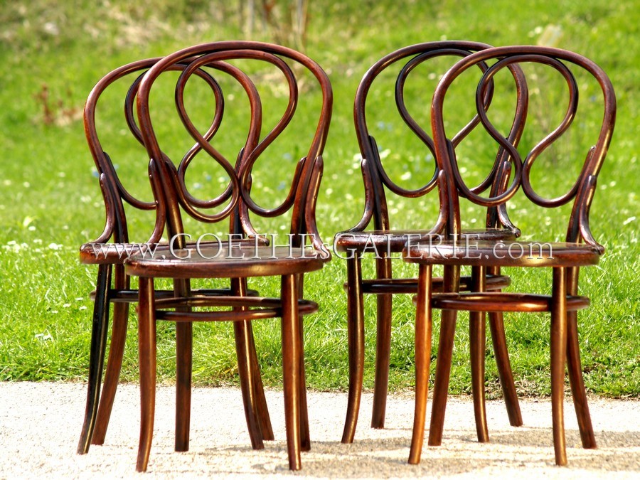 THONET - antike Bugholz Stühle 1 antike Stühle Thonet Engel Bugholz Sessel j.&J. Kohn Hoffmann R. Rainer Fledermaus Stadthalle Sessel
