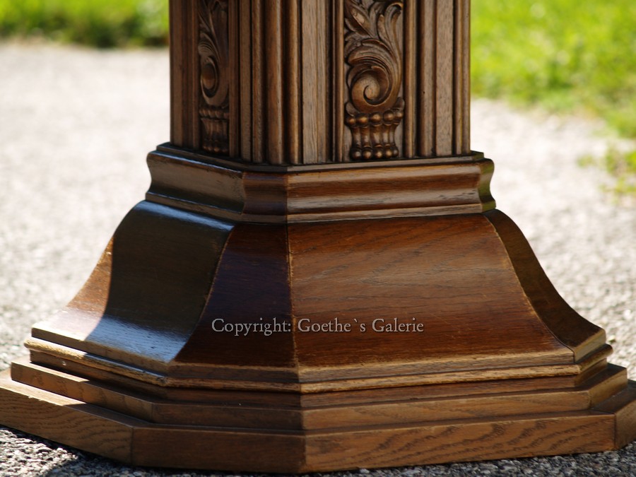 Antiker Tisch geschnitzt 1 Antiker Tisch Jugendstil ausziehbar