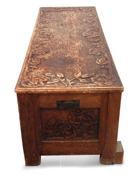 Sitztruhe antik Jugendstil