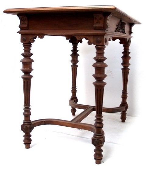 antiker tisch barock geschnitzt relief altdeutsch 8