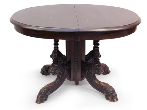 OLYMPUS DIGITAL CAMERA Antiker Tisch geschnitzter Speisetisch 1880 Barock