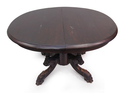 OLYMPUS DIGITAL CAMERA Antiker Tisch geschnitzter Speisetisch 1880 Barock