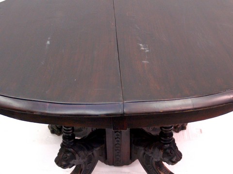 OLYMPUS DIGITAL CAMERA Antiker Tisch geschnitzter Speisetisch 1880 Barock