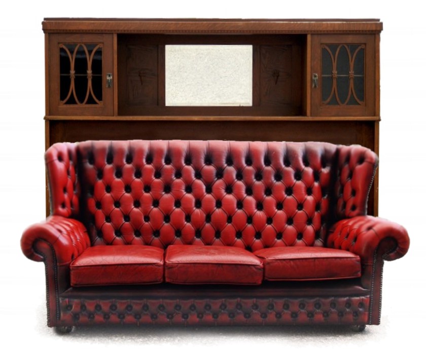 Antikes Sofaüberbau Schrankmöbel Antiquität Jugendstil 1910