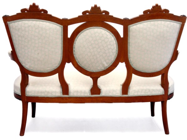 antikes Sofa Viktorianisch medaillon rueckenlehnen 3