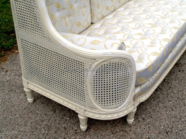 antikes Sofa Viktorianisch creme restauriert antik