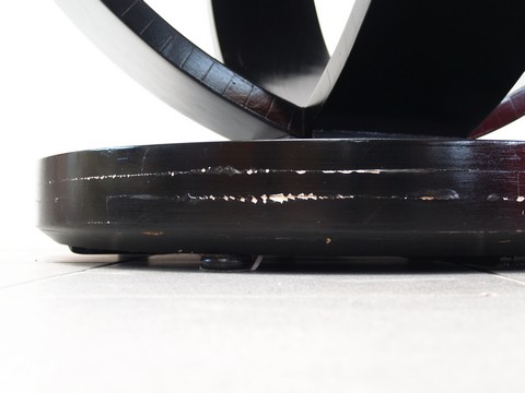 Antiker Tisch Art Deco schwarz Artdeco ausziehbarer Speisetisch restauriert Streamliner Silverliner