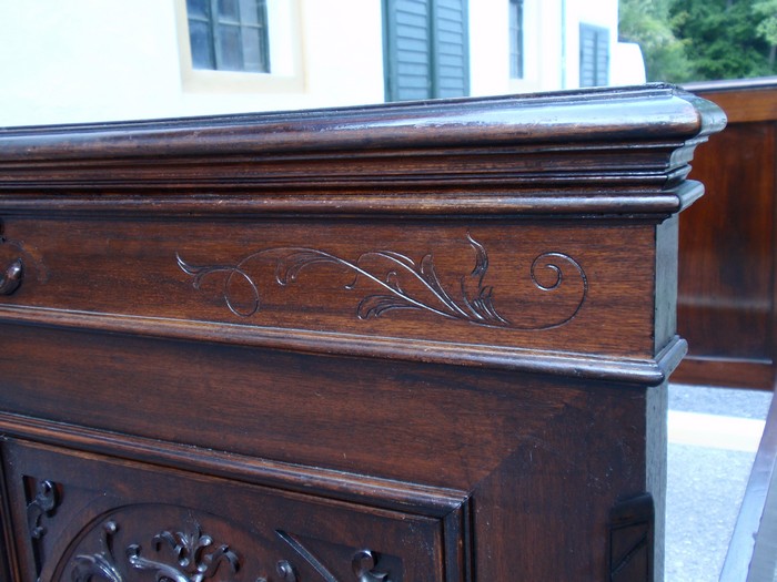 bett 4461 geschnitzt gruenderzeit doppelbett historismus gothic barock 12