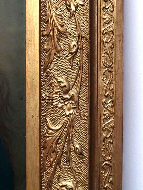 Bilderrahmen antik Jugendstil Barock Gold vergoldet Antiquität Galerie Rahmen Spiegel