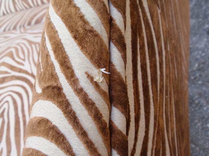 Bretz Designklassiker Sofa Laola Hookipa Zebra braun Löwentatzenfüße