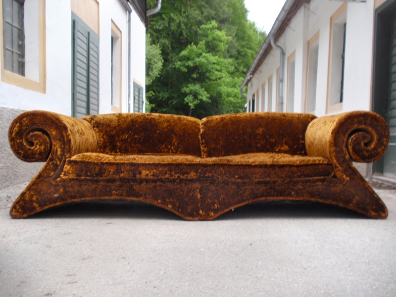 Bretz Mammut Riesensofa gold gebraucht secondhand ausstellungsstück