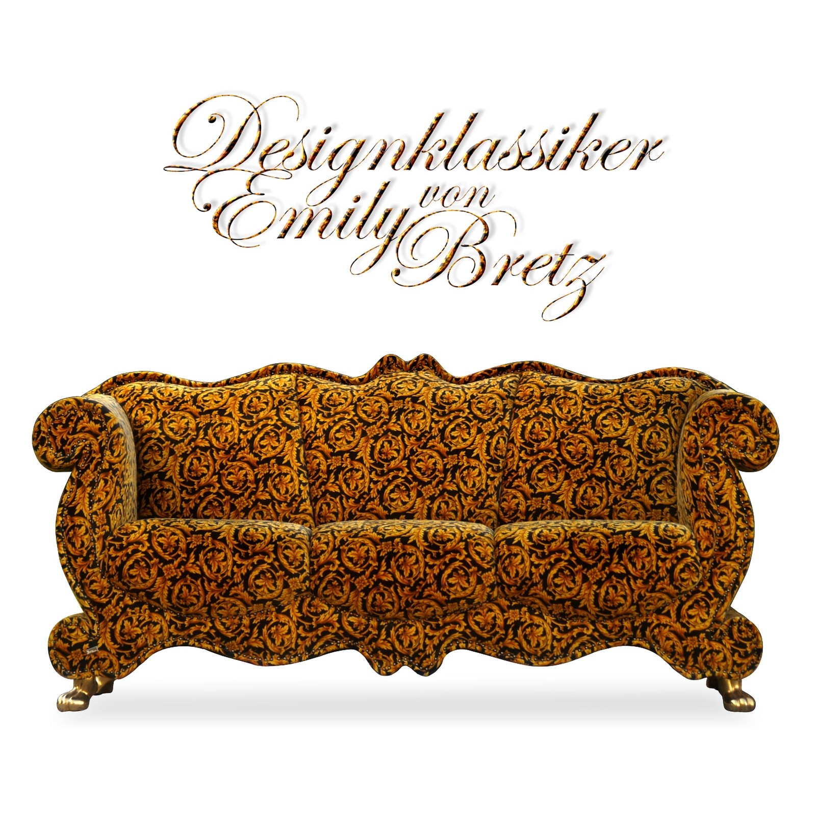 Sofa Designer Bretz Emily Versace Goldranken Requisite