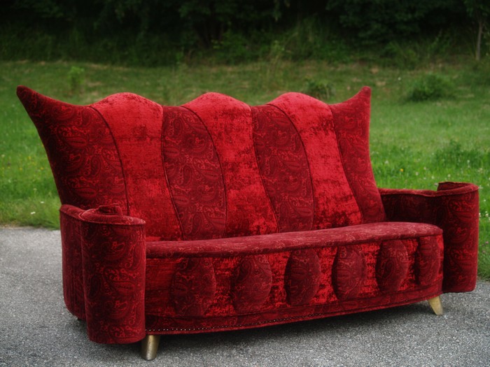 bretz 4422 sofa lucky rot paisley designklassiker 5