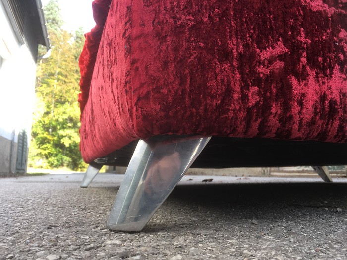 Bretz Sofa Chill mit Anbauteil rot Designmöbel 7 bretz 4505 sofa chill rot designklassiker neuwertig 3