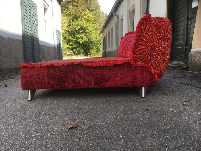 Bretz Sofa Chill mit Anbauteil rot Designmöbel 3 bretz 4505 sofa chill rot designklassiker neuwertig 7