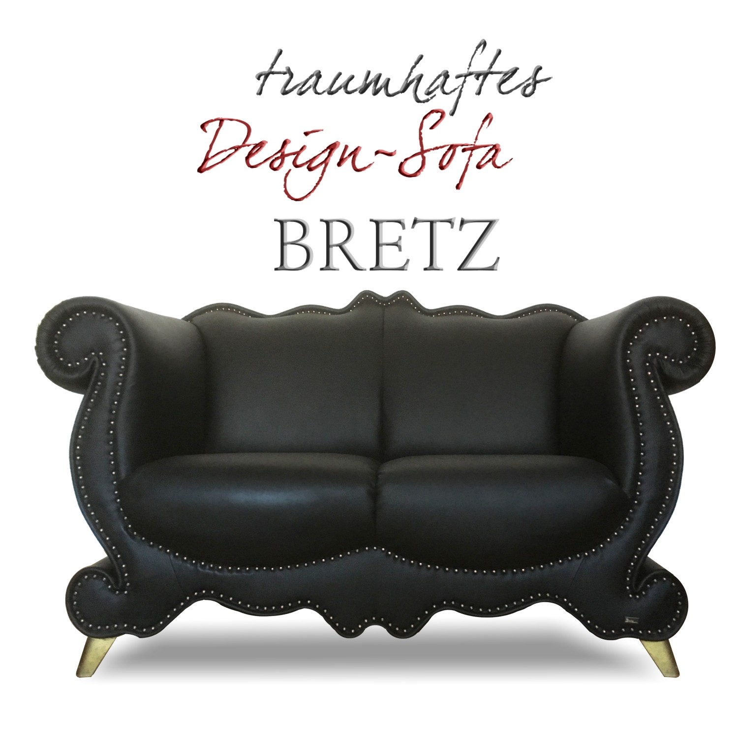 Bretz Sofa schwarz Emily wie neu Ausstellungsstück bretz 4556 sofa schwarz emily 2