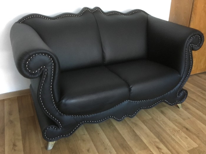 Bretz Sofa schwarz Emily wie neu Ausstellungsstück bretz 4556 sofa schwarz emily 4