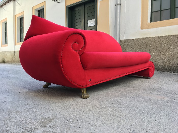 DEsignersofa rot Bretz Gaudi Recamiere bretz 4617 recamiere gaudi rot sofa liege 3