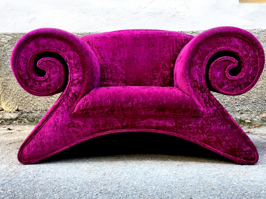 Bretz Mammut rotes Glamoursamt Sofa 28 bretz 4751 mammut sessel lila glamoursamt gebraucht 8