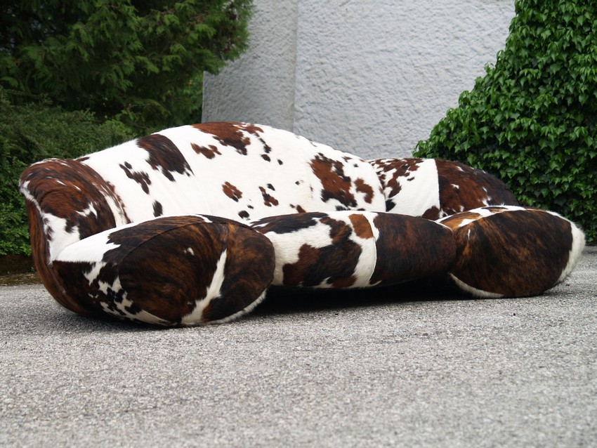 bretz 4874 2 mumba sofa Designer kuhfell leder 4