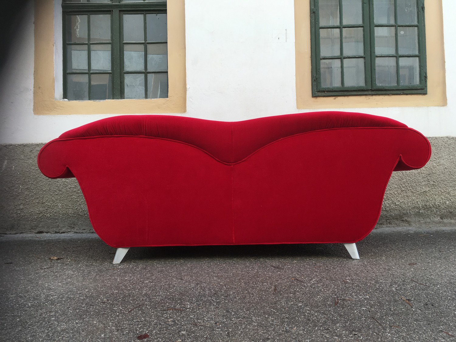 bretz 5119 sofa lou lou rot gebraucht couch dreisitzer rot 2