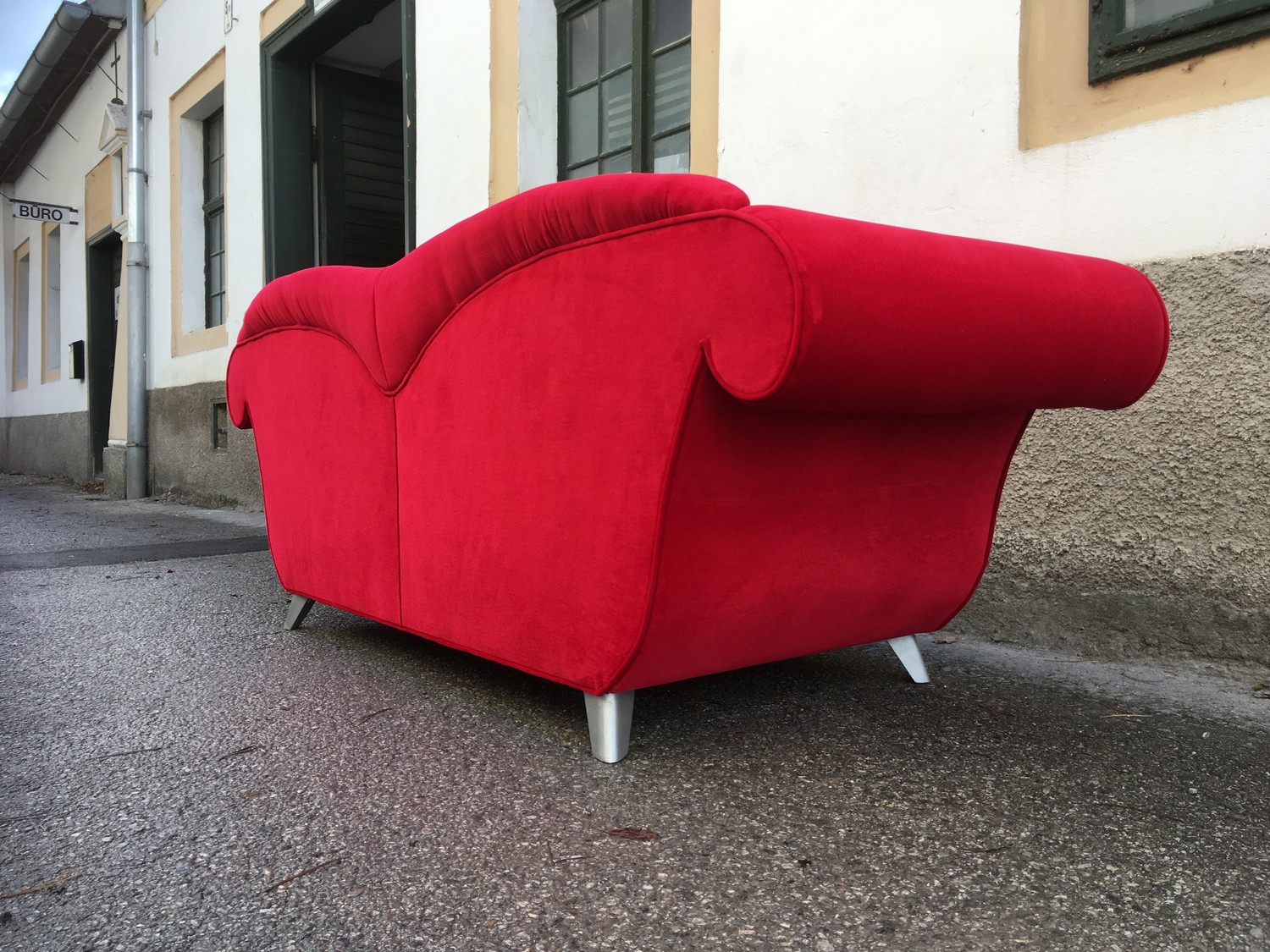 bretz 5119 sofa lou lou rot gebraucht couch dreisitzer rot 5