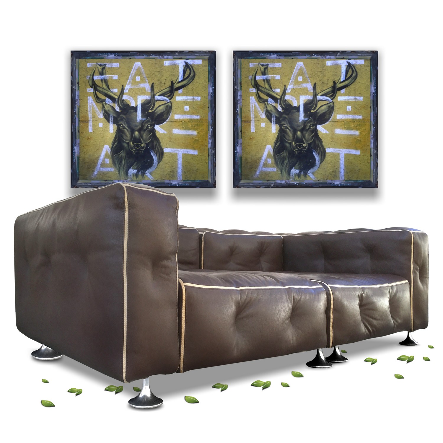 Bretz Sofa braun Leder DonCorleone Designklassiker Don Corleone Designer Möbel wie Hermann Miller neuwertig Ausstellungsstück Sale neuwertig bretz 5130 sofa don corleone leder braun neuwertig 17