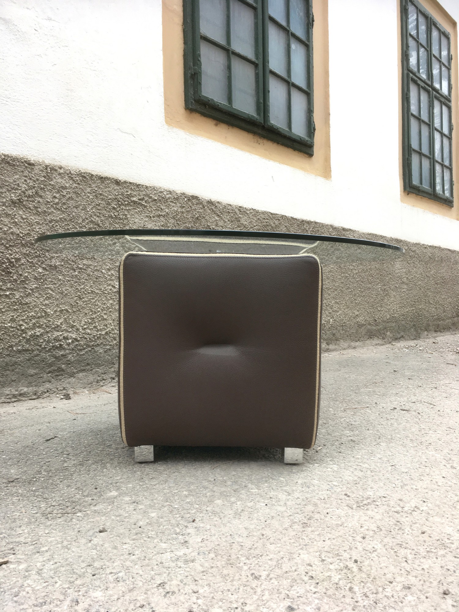 Bretz Couchtisch Don Corleone Leder braun creme Monster Designermöbel Tisch bretz 5135 couchtisch don corleone leder braun 1