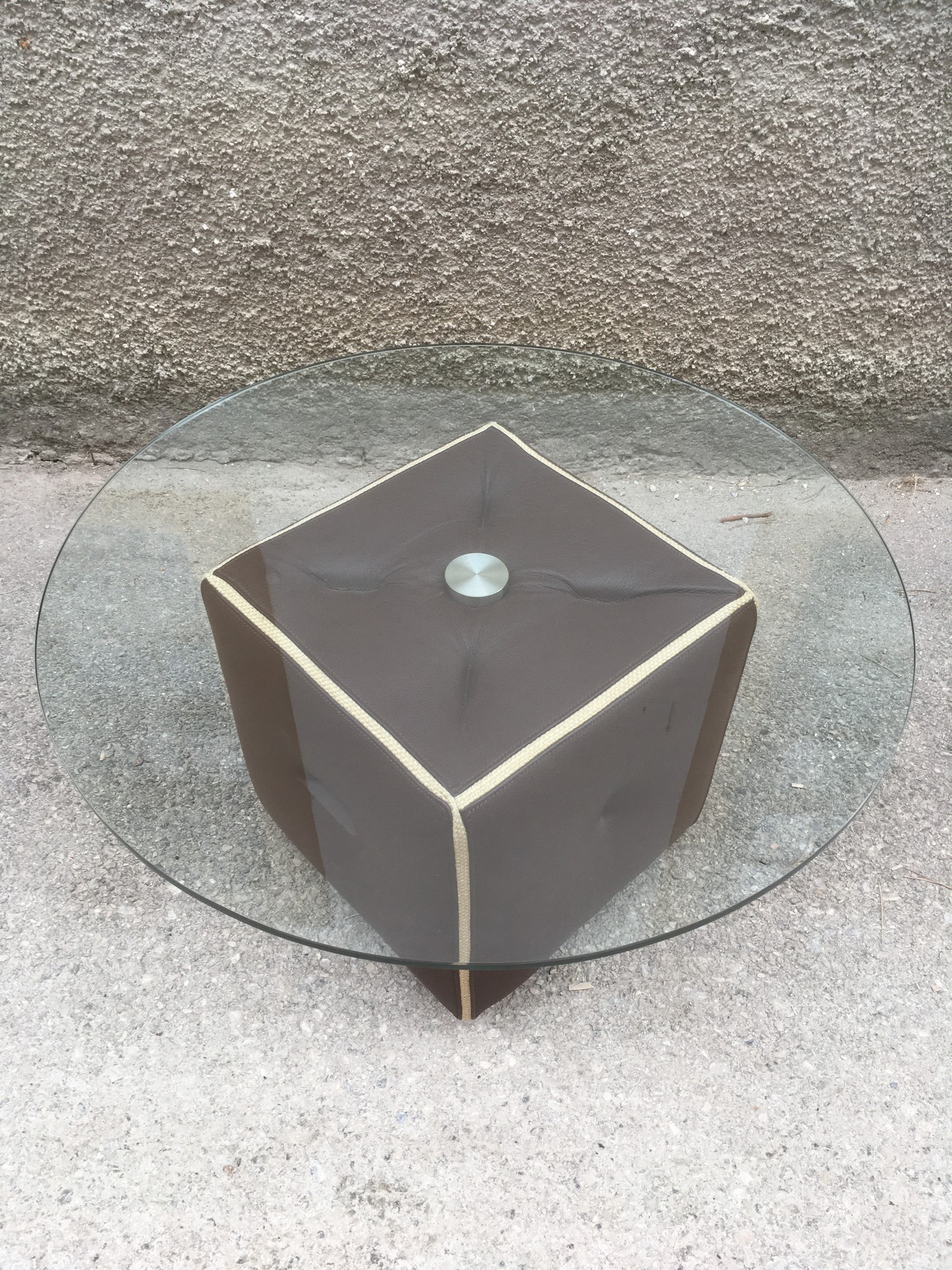 Bretz Couchtisch Don Corleone Leder braun creme Monster Designermöbel Tisch bretz 5135 couchtisch don corleone leder braun 2