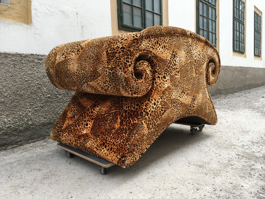 Bretz Stuhl Leo Wildcat Gold Designmöbel gebraucht