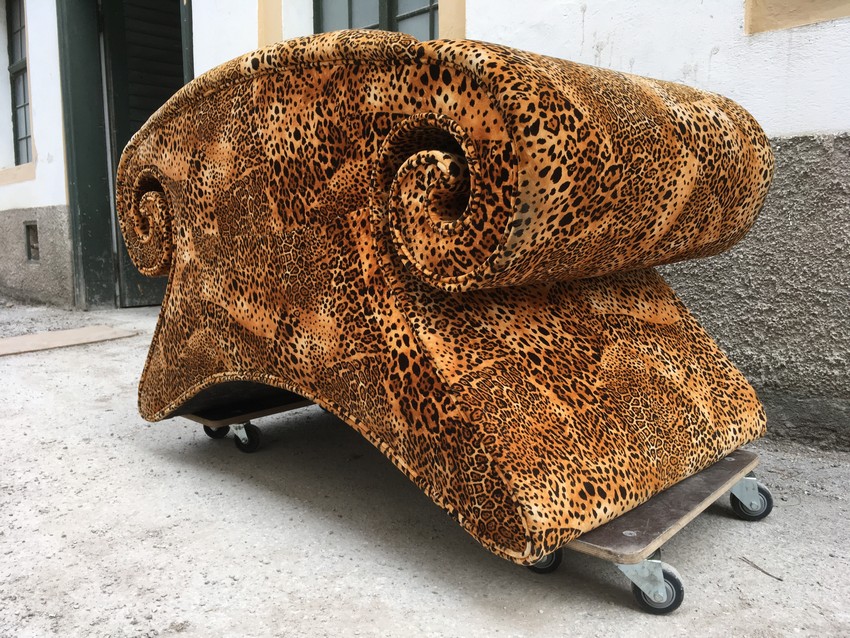 Bretz Stuhl Leo Wildcat Gold Designmöbel gebraucht