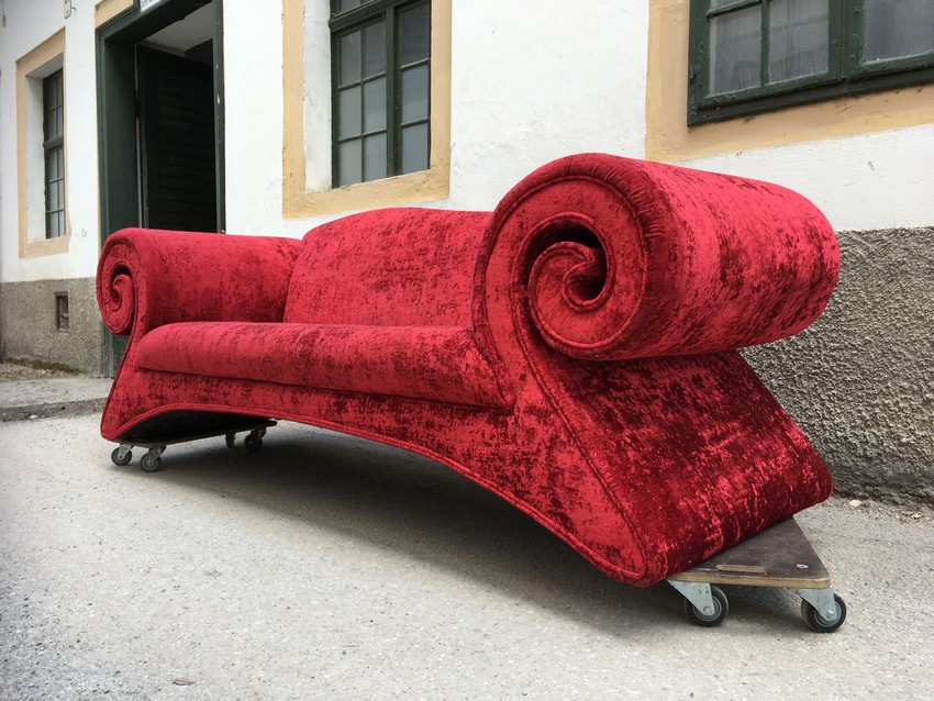 Bretz Sofa Mammut rot Designersofa Möbel secondhand vegan nachhaltig gebraucht