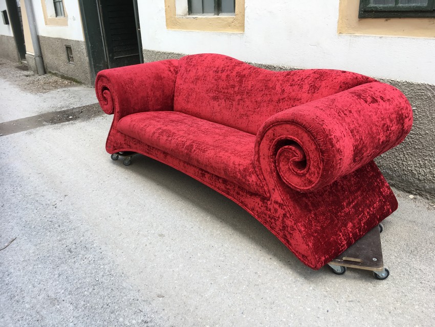 Bretz Sofa Mammut rot Designersofa Möbel secondhand vegan nachhaltig