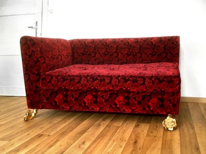 Rosen Sofa Bretz rot Design bretz monster rosenstoff rosen sofa recamiere 4551 3
