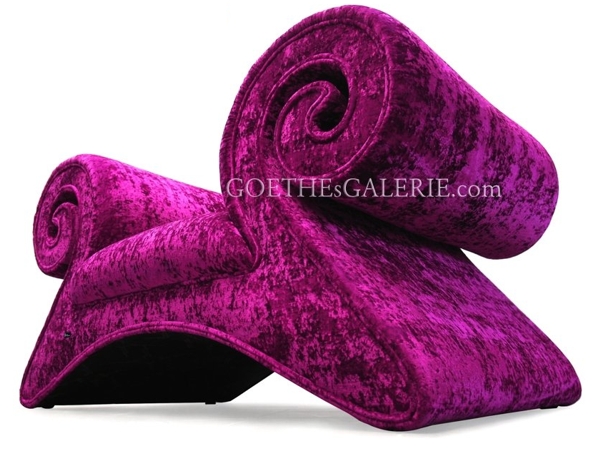 Bretz Stuhl Mammut Designermöbel violett lila wie neuwertig Ausstellungsstück Designersofa