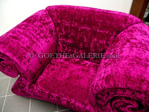 Bretz Mammut rotes Glamoursamt Sofa 15 bretz sessel mammut stuhl neuwertig 3