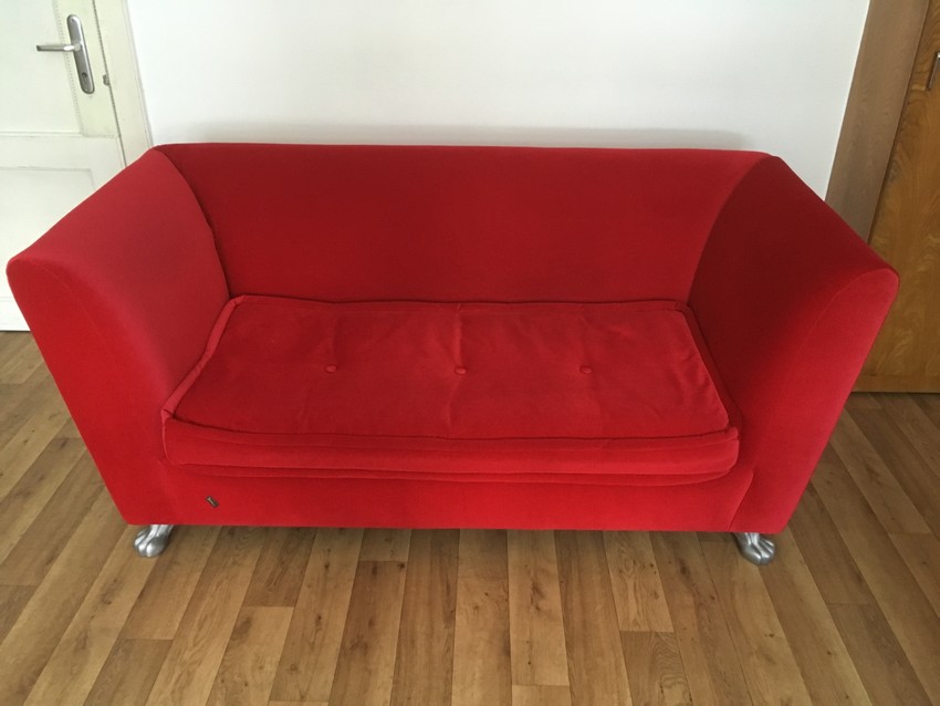 bretz sofa 4811 monster rot zweisitzer samt 15
