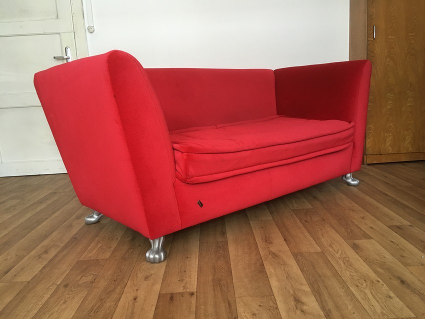 bretz sofa 4811 monster rot zweisitzer samt 4