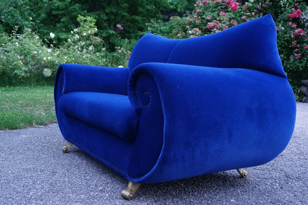 bretz sofa 5054 gaudi blau designmoebel 5