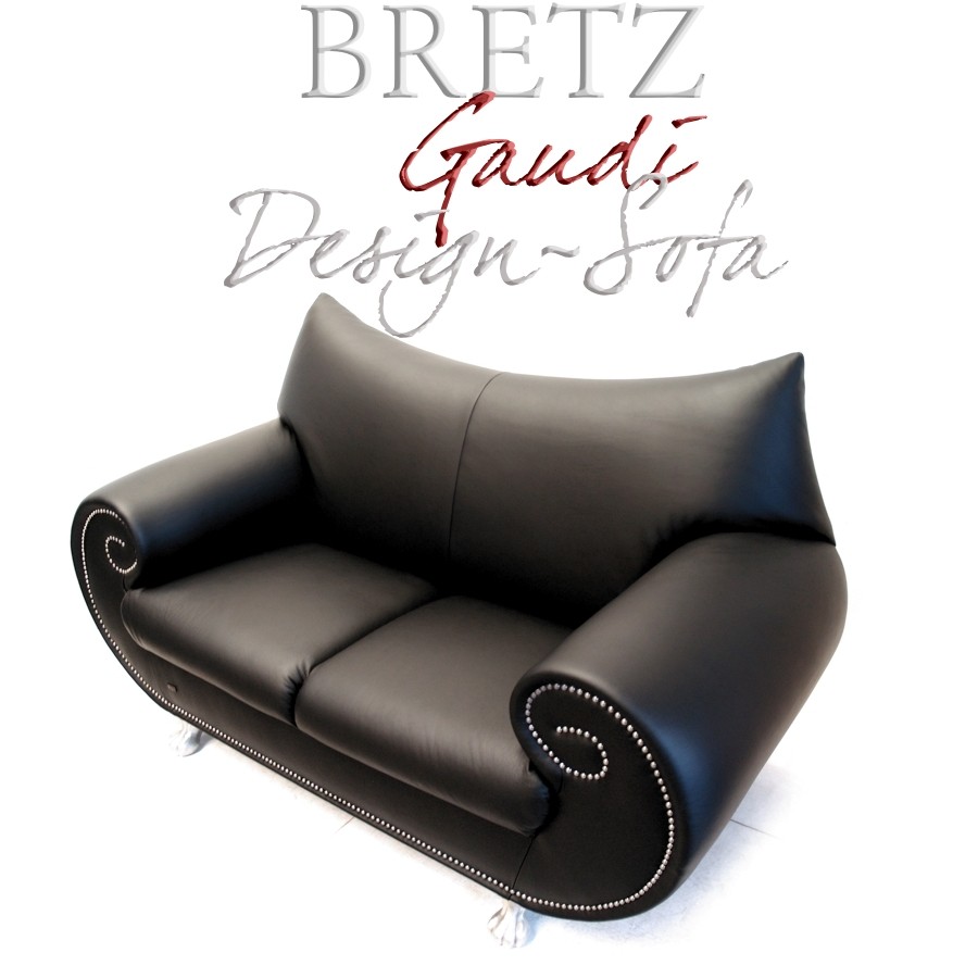 Bretz Designklassiker Sofa schwarz Gaudi neu