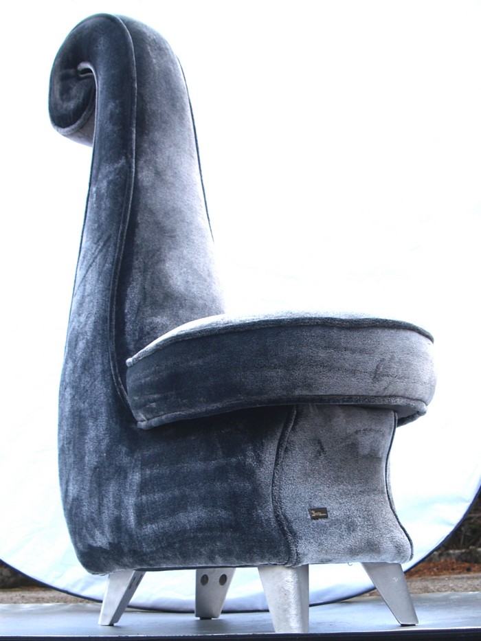 Bretz Designklassiker Sofa Mammut silber Schattensamtstoff metall chrom rocky stuhl sessel