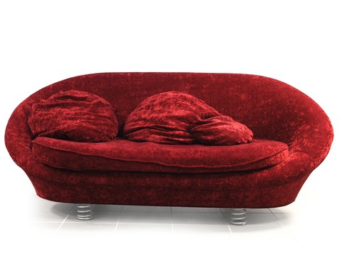 Bretz sofa designklassiker lounge rot ufo pool glamoursamt