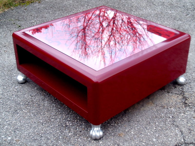 Bretz Designklassiker Sofa Gaudi Recamiere BArock Lounge Rosenstoff rot couchtisch metall Fat boys