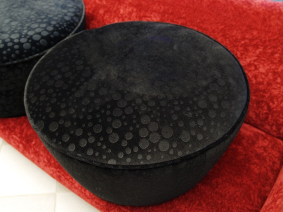 Bretz designklassiker Sofa Hocker schwarz Samtausbrenner pool ufo