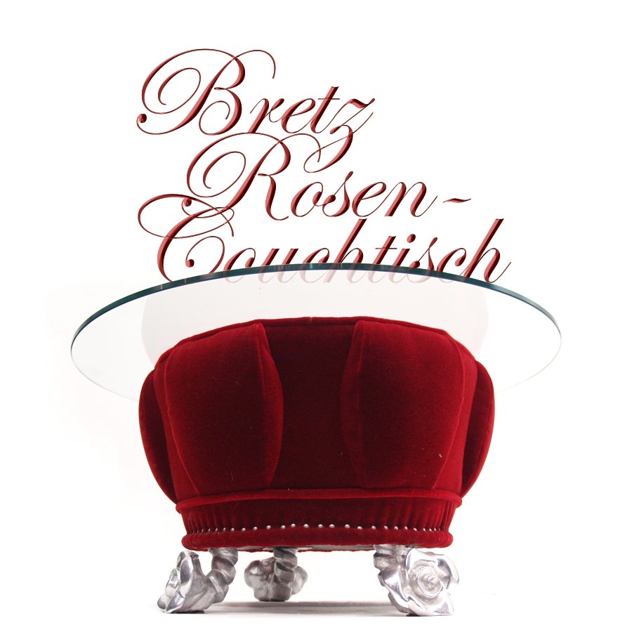 bretz designklassiker lounge couchtisch mohair lucky rosenfüße silber