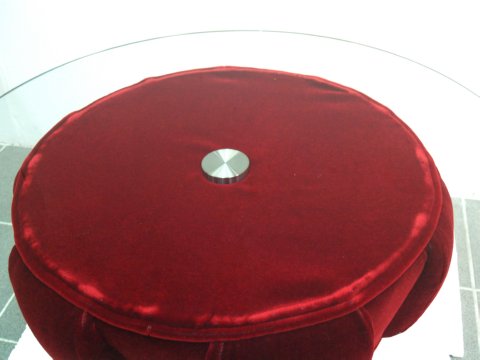 bretz designklassiker lounge couchtisch mohair lucky rosenfüße silber