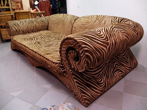 Bretz designklassiker Sofa Mammut Zebra gold braun