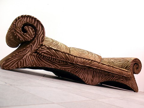 Bretz Sofa Mammut Designklassiker Zebra gold braun gebraucht neuwertig