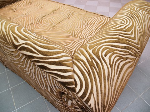 Bretz designklassiker Sofa Mammut Zebra gold braun